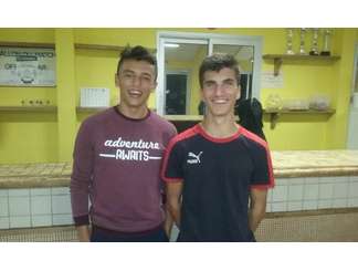 Tom JULIENNE et Teddy GOMEZ (joueurs U18) arbitres des matchs U13