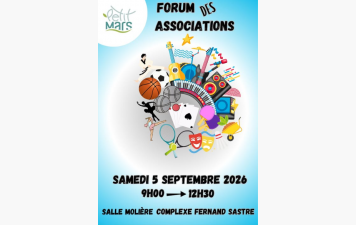 Forum des associations samedi 5 septembre