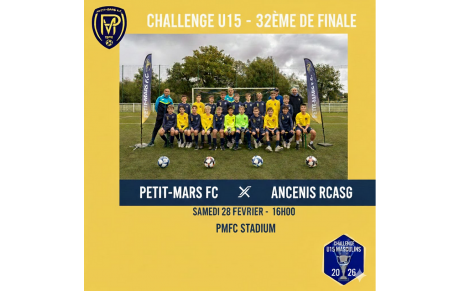32ème de finale Challenge U15